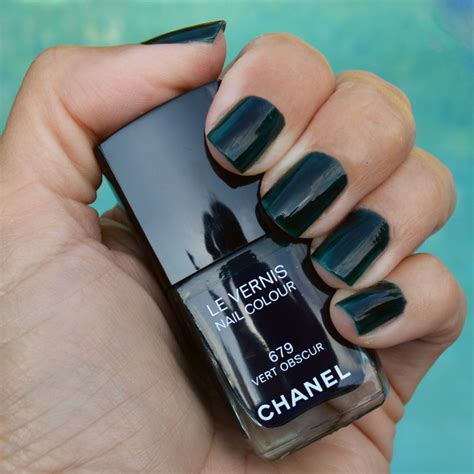 chanel vert obscur nail polish|Chanel Vert Obscur (679) Le Vernis Nail Colour Review & Swatches.